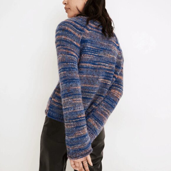 Madewell Space-Dyed Galaxy Kersdale Acrylic Wool Blend Pullover Sweater Size XS - Picture 2 of 9